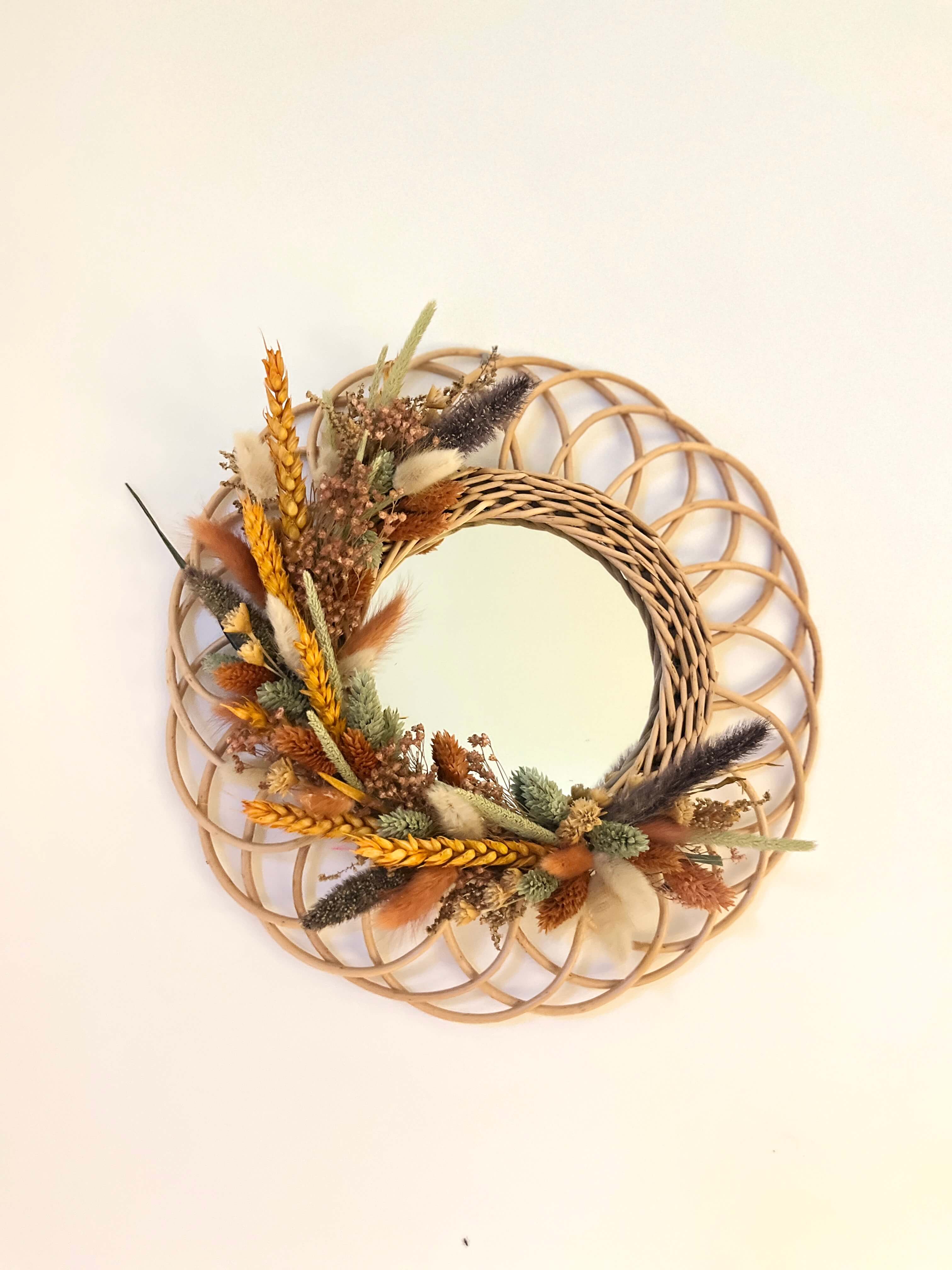 Droogbloemen spiegel Workshop