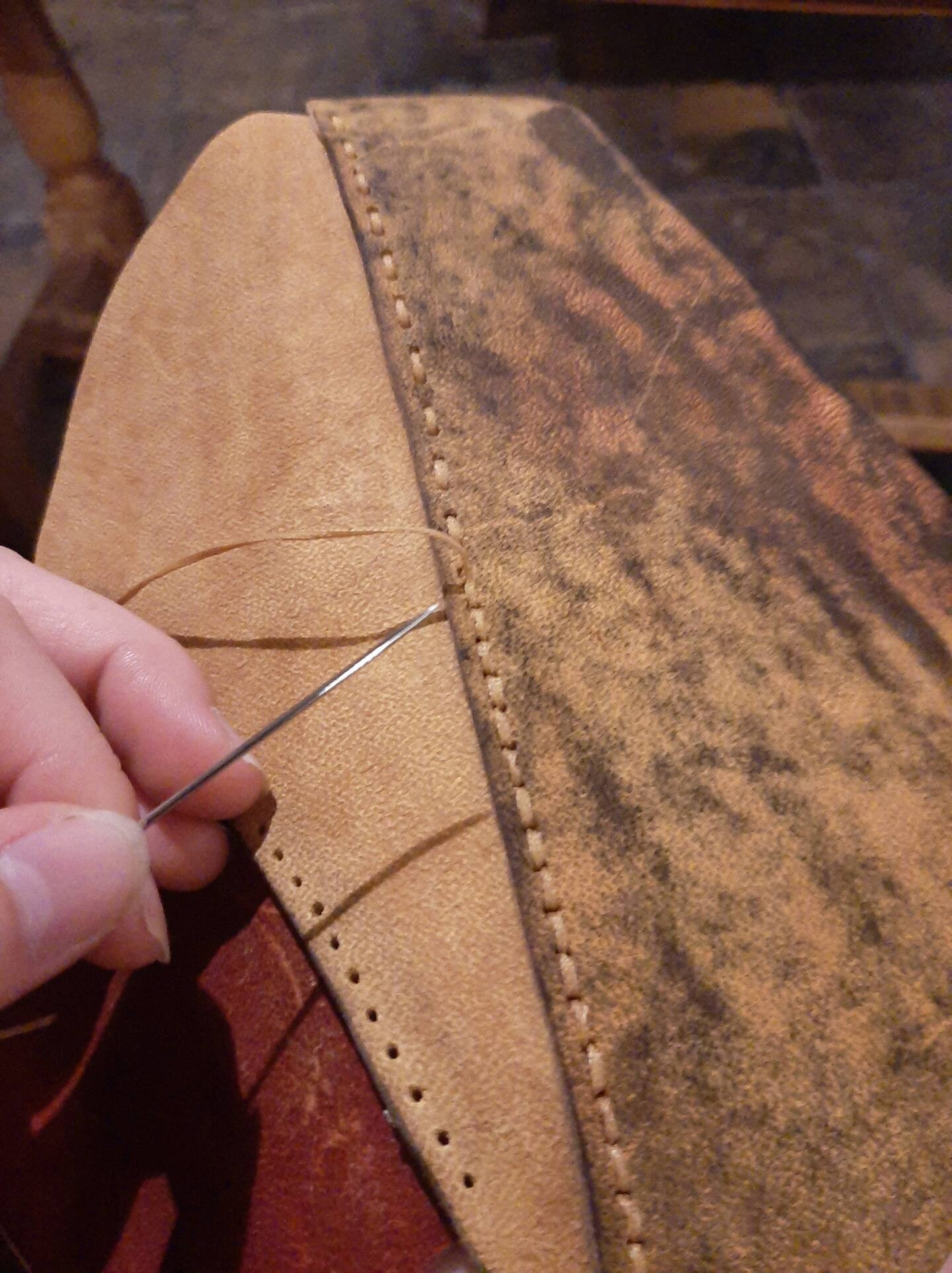 Workshop Lederen Shopper in Leiden - Foto