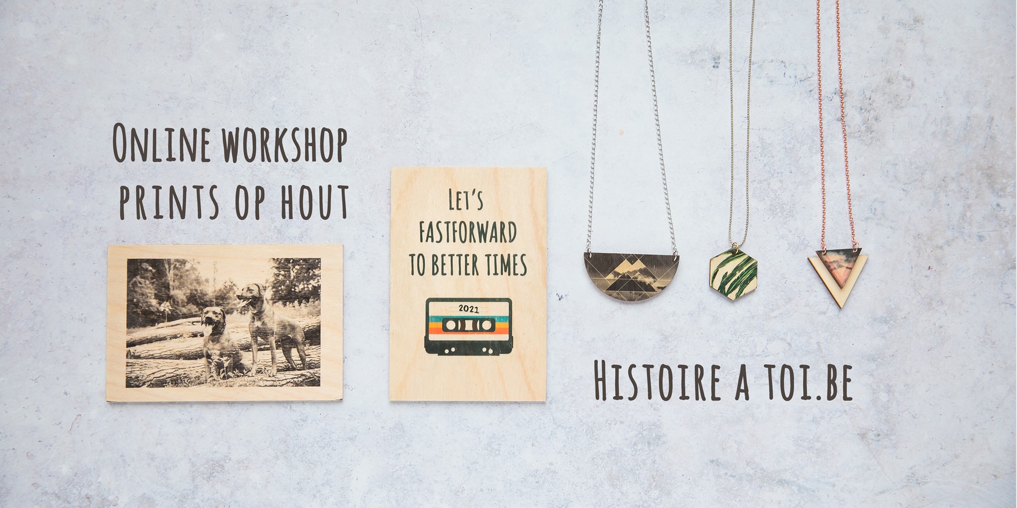 Prints maken op hout - Online workshop met diy-pakket