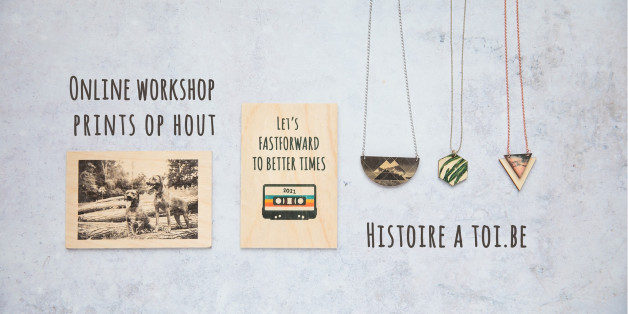 Prints maken op hout - Online workshop met diy-pakket