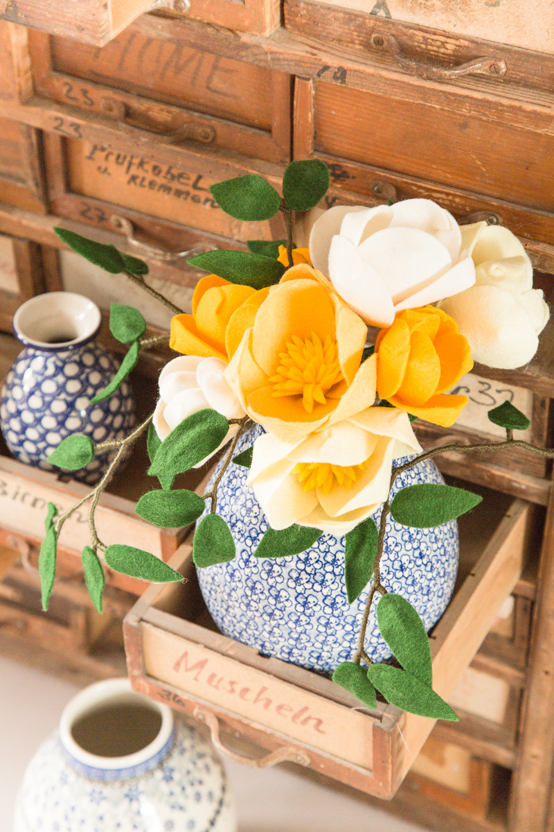 Workshop Bruidsboeket maken van Viltbloemen - Foto