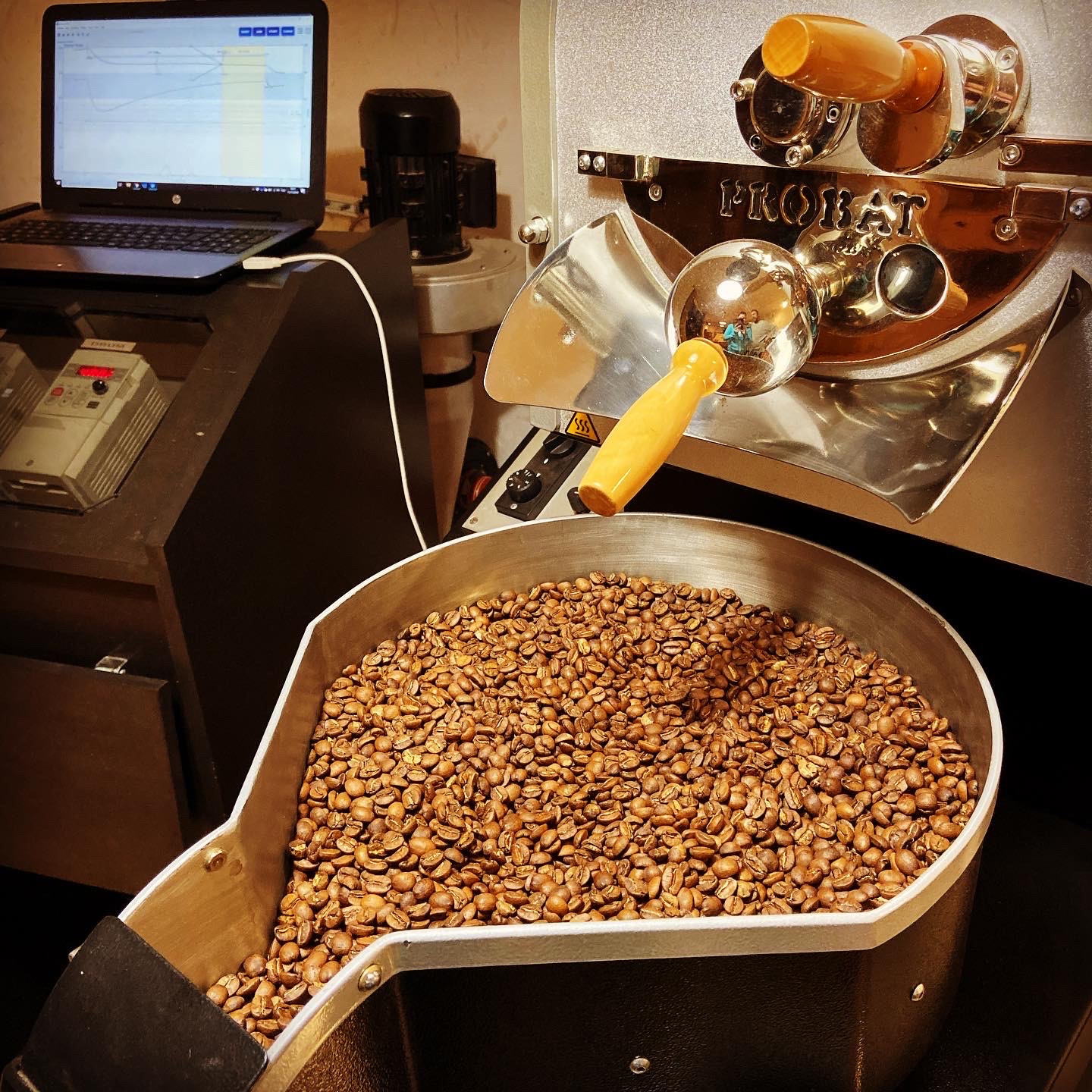 Workshop koffie branden - Foto