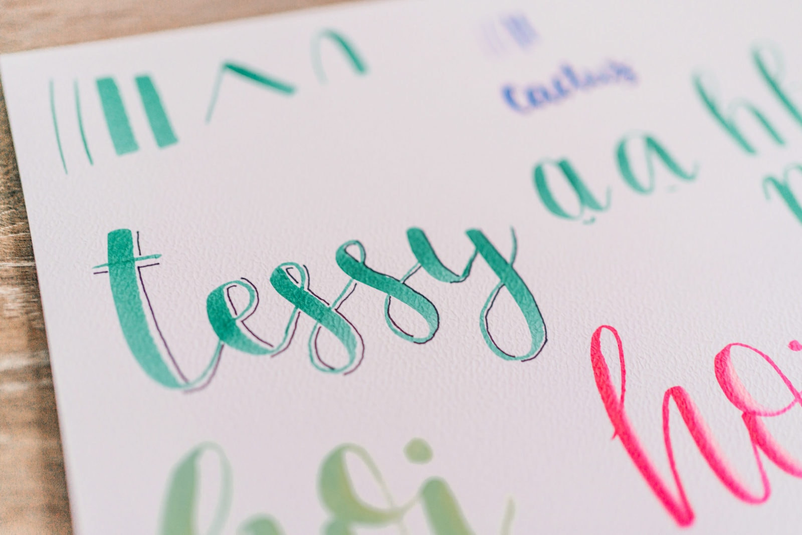 Online Workshop Handletteren - Foto