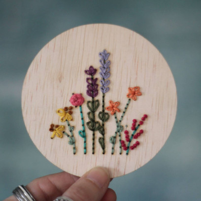Workshop (groep) borduren op hout
