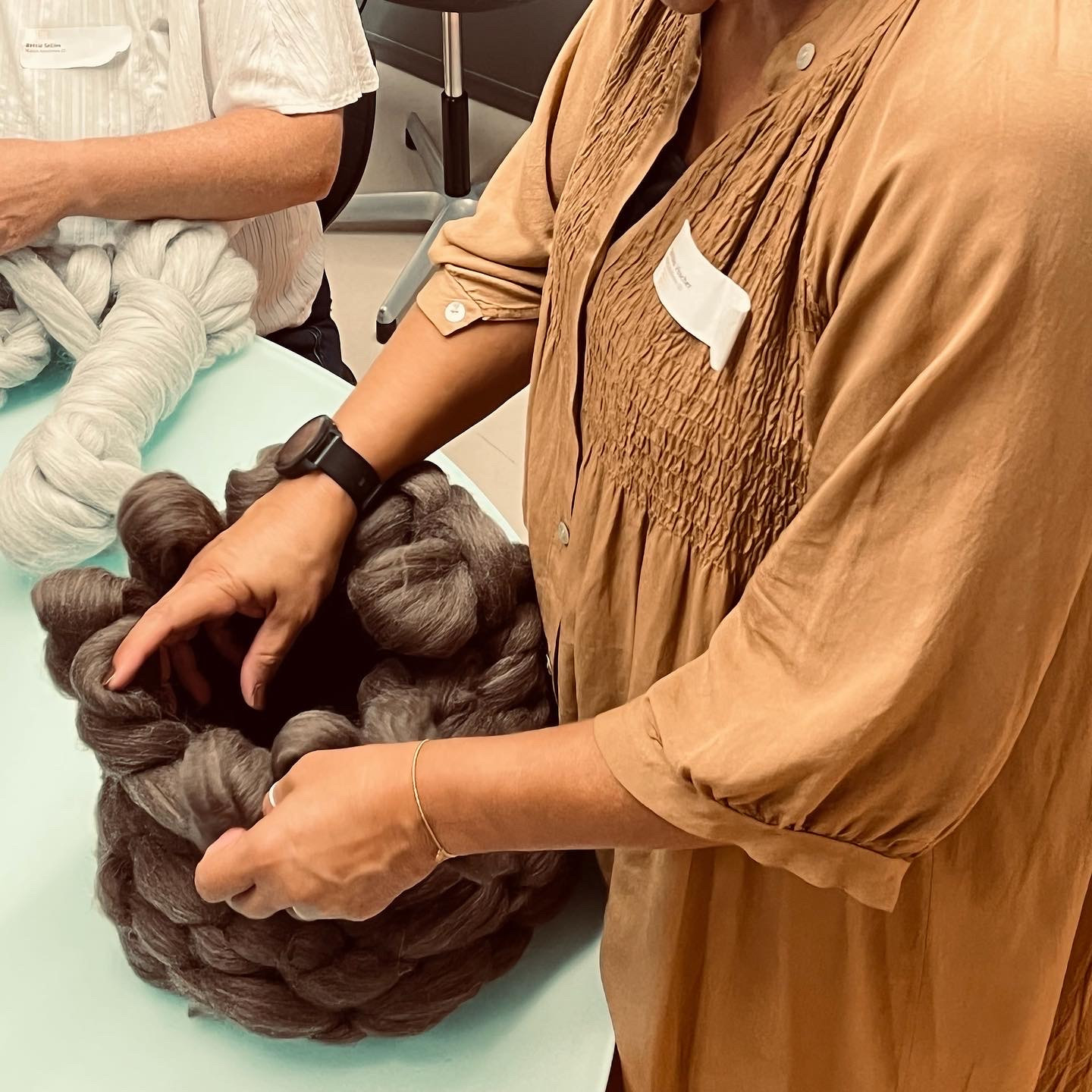 DIY pakket kussen handbreien - Foto