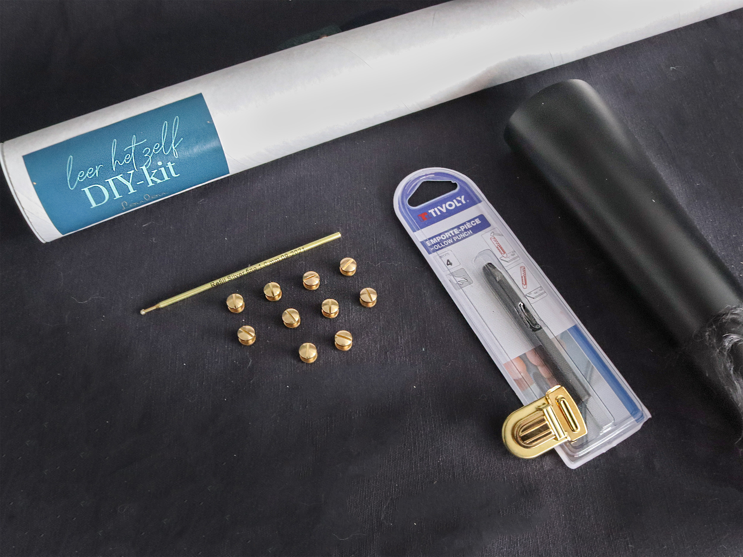 DIY pakket: clutch in leder - Foto