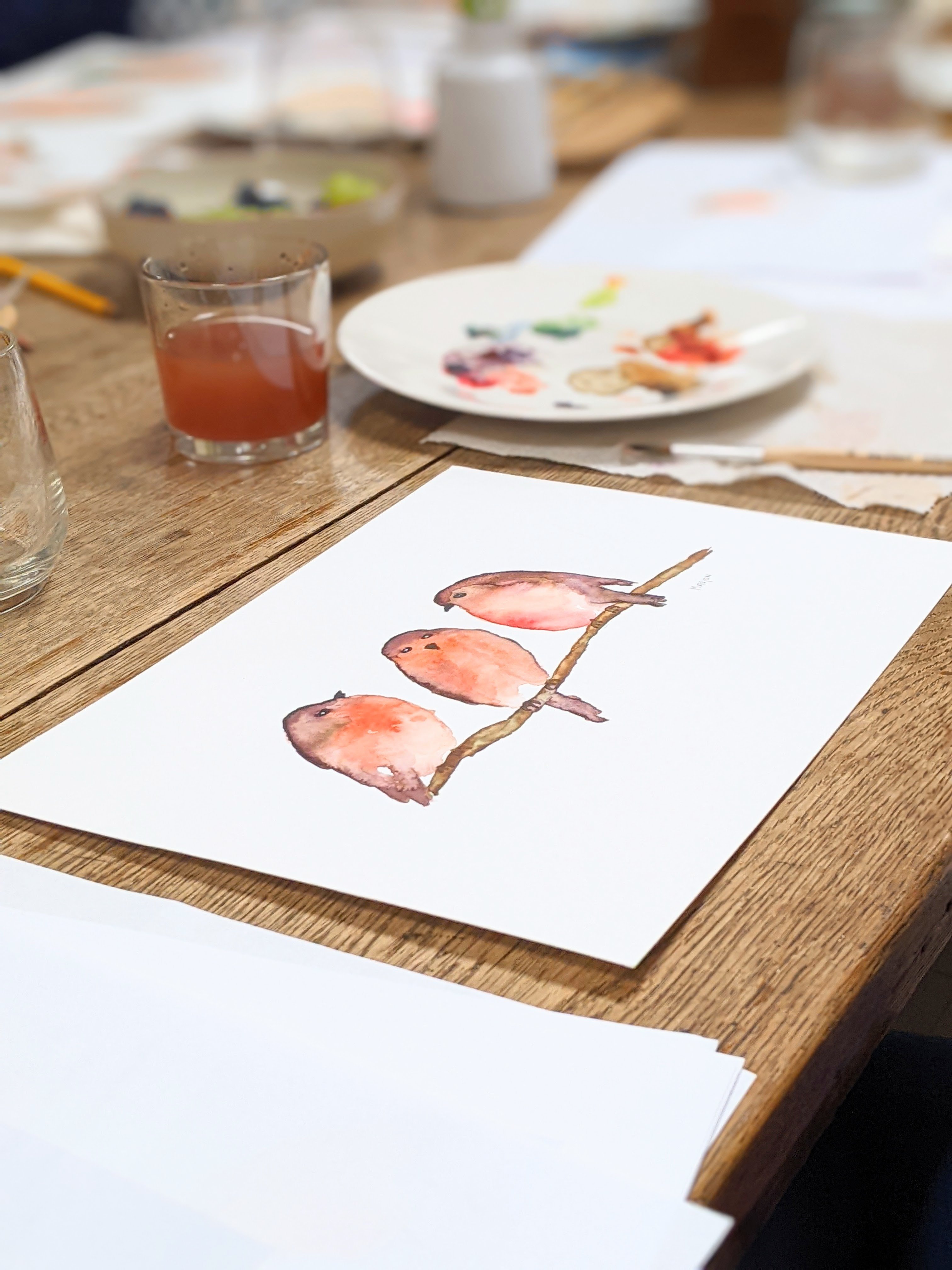 Groep Workshop Aquarel schilderen met je collega's! - Foto