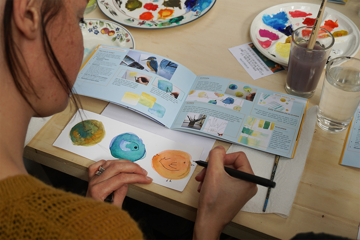 Workshop Vogels illustreren - Foto
