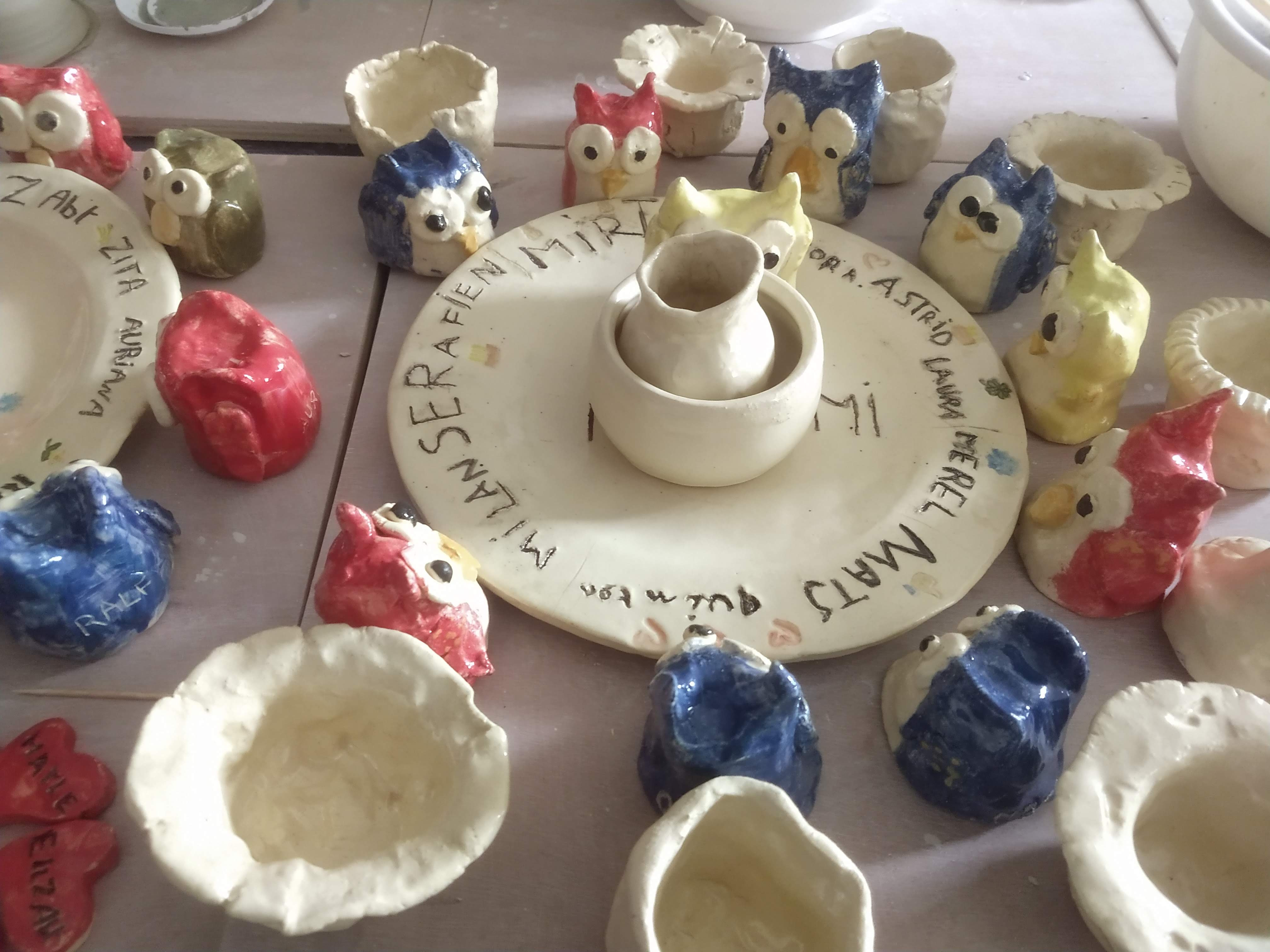 Kleileuk verjaardagsfeestje in het keramiek atelier - Foto