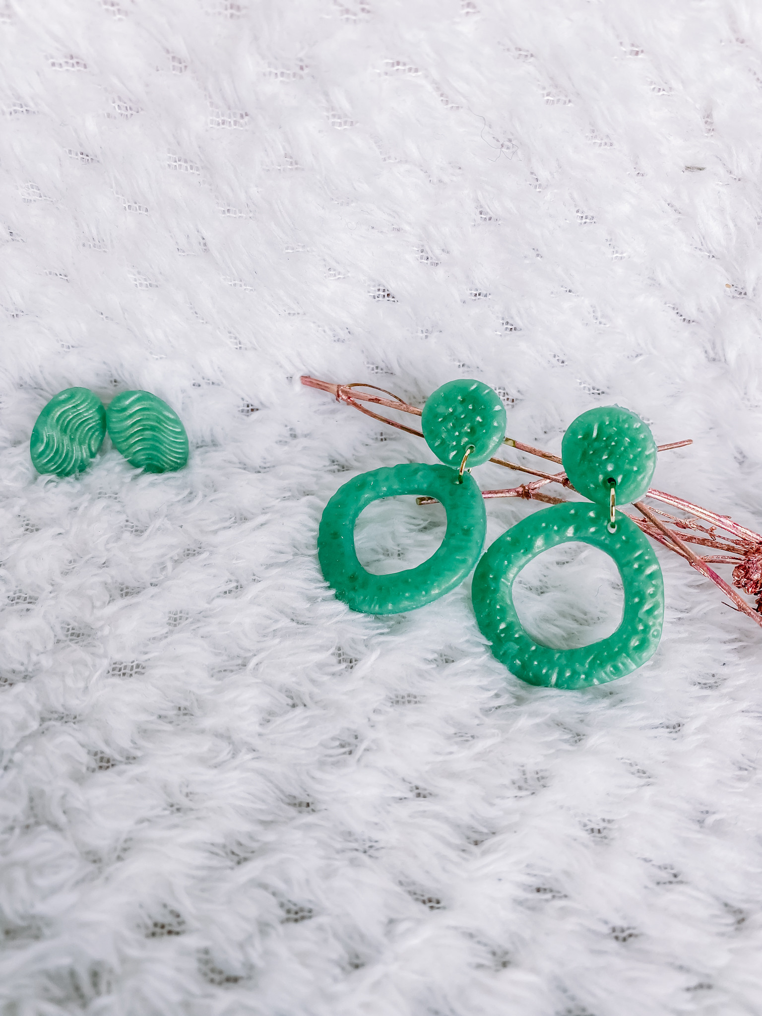 Oorbellen van polymeerklei - Workshop op aanvraag - Foto