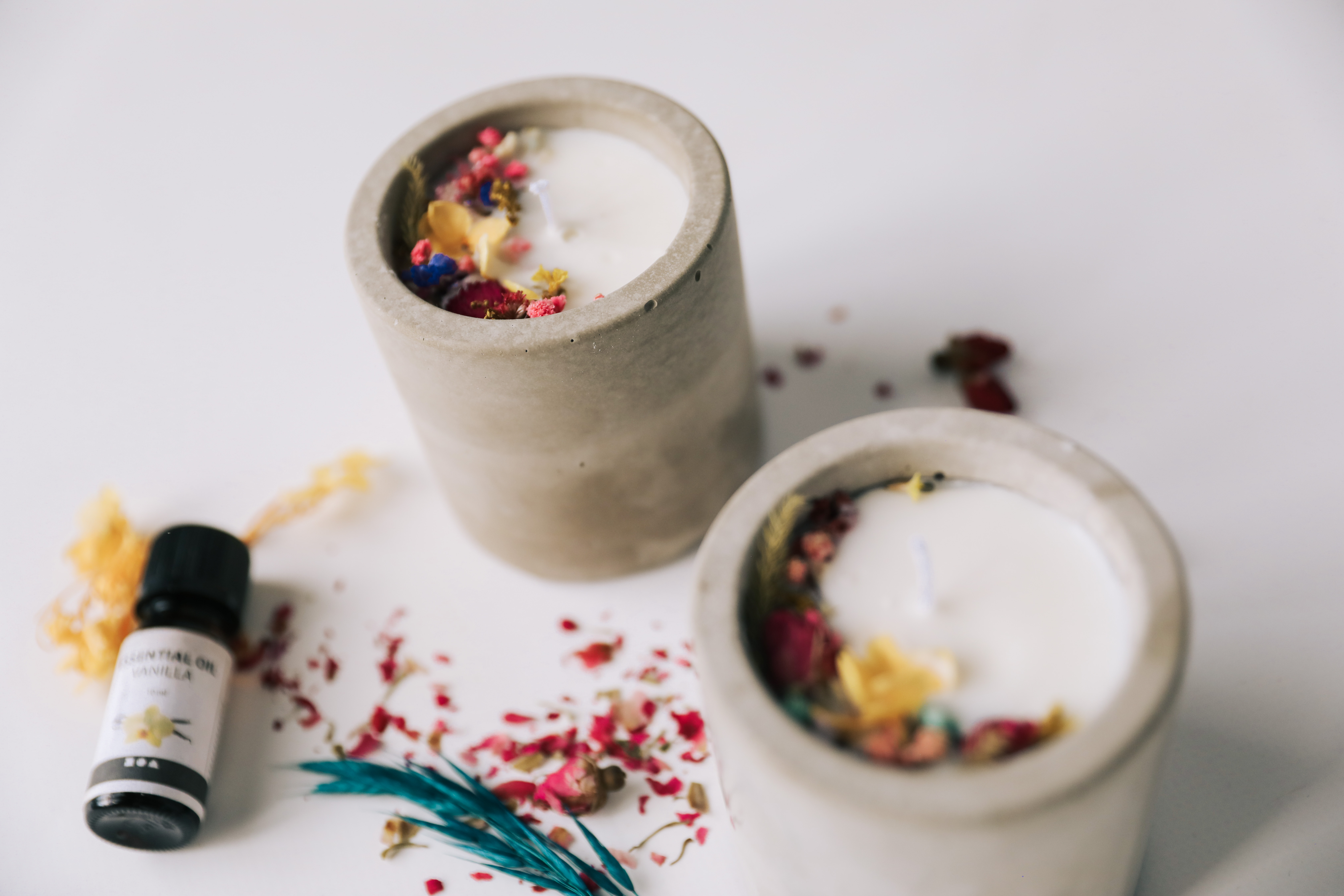 DIY pakket - Geurkaars (droogbloemen)