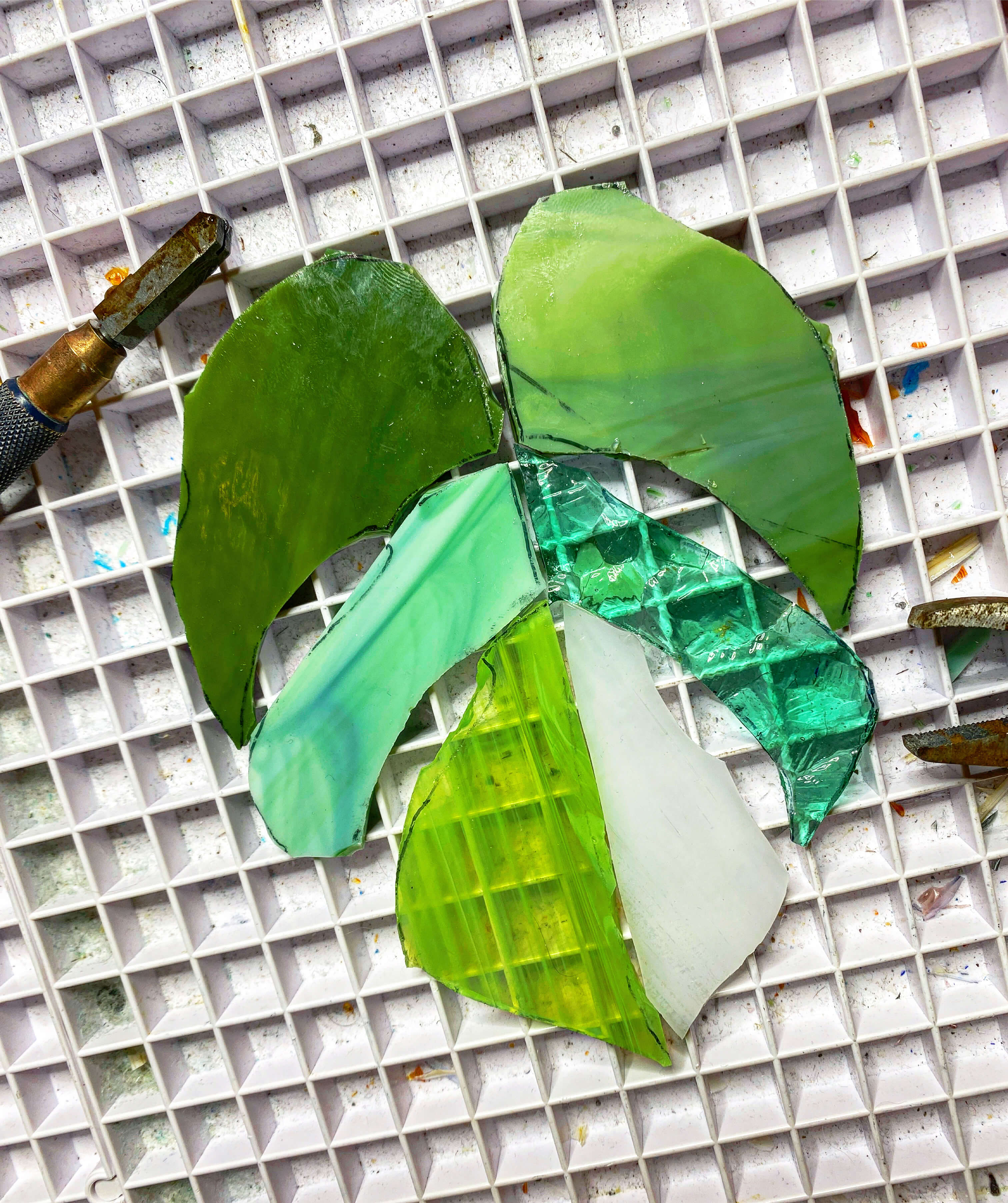 Workshop glas-in-lood - maak je eigen kunstwerk - Foto