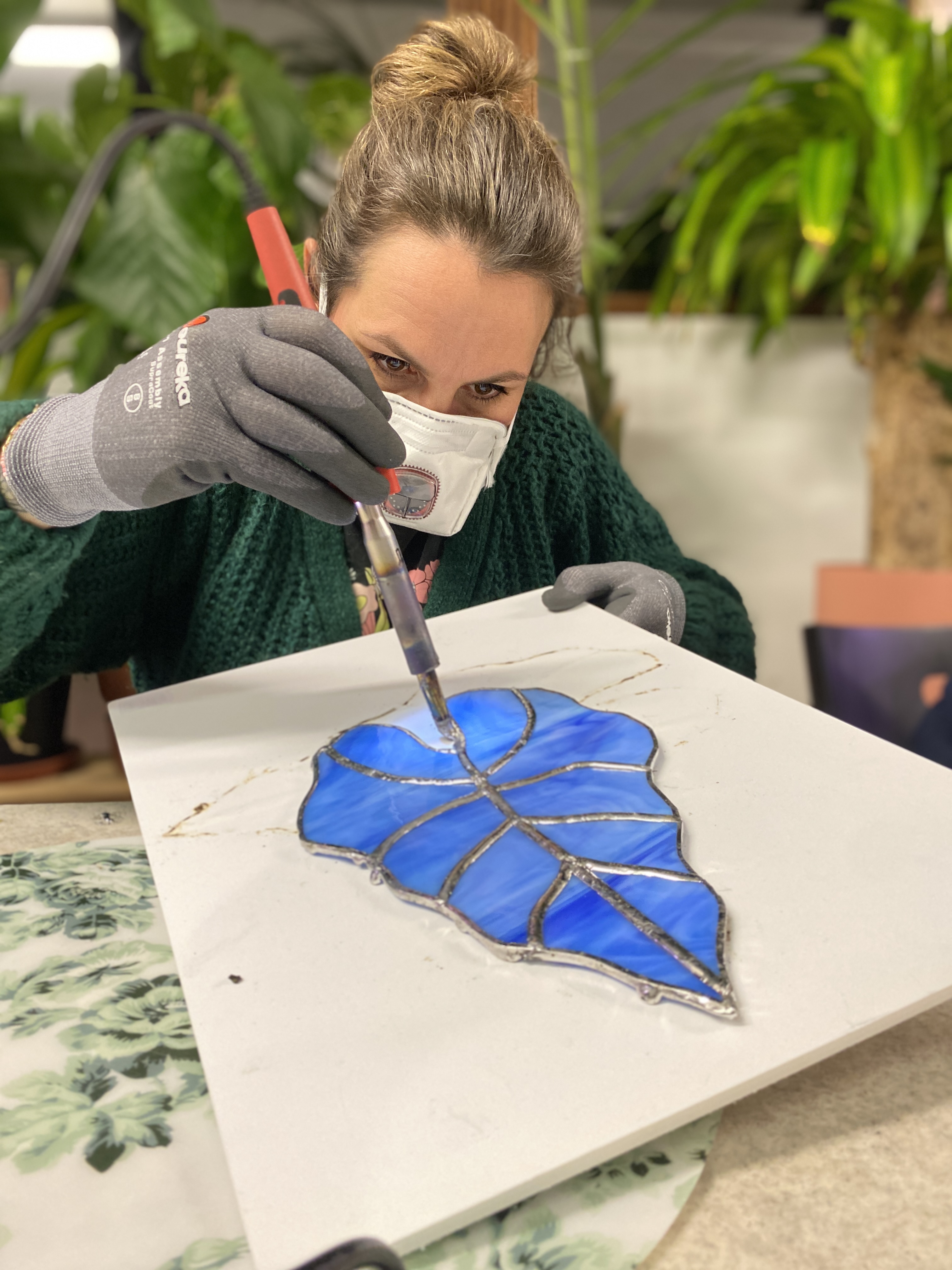 Workshop glas-in-lood - maak je eigen kunstwerk - Foto