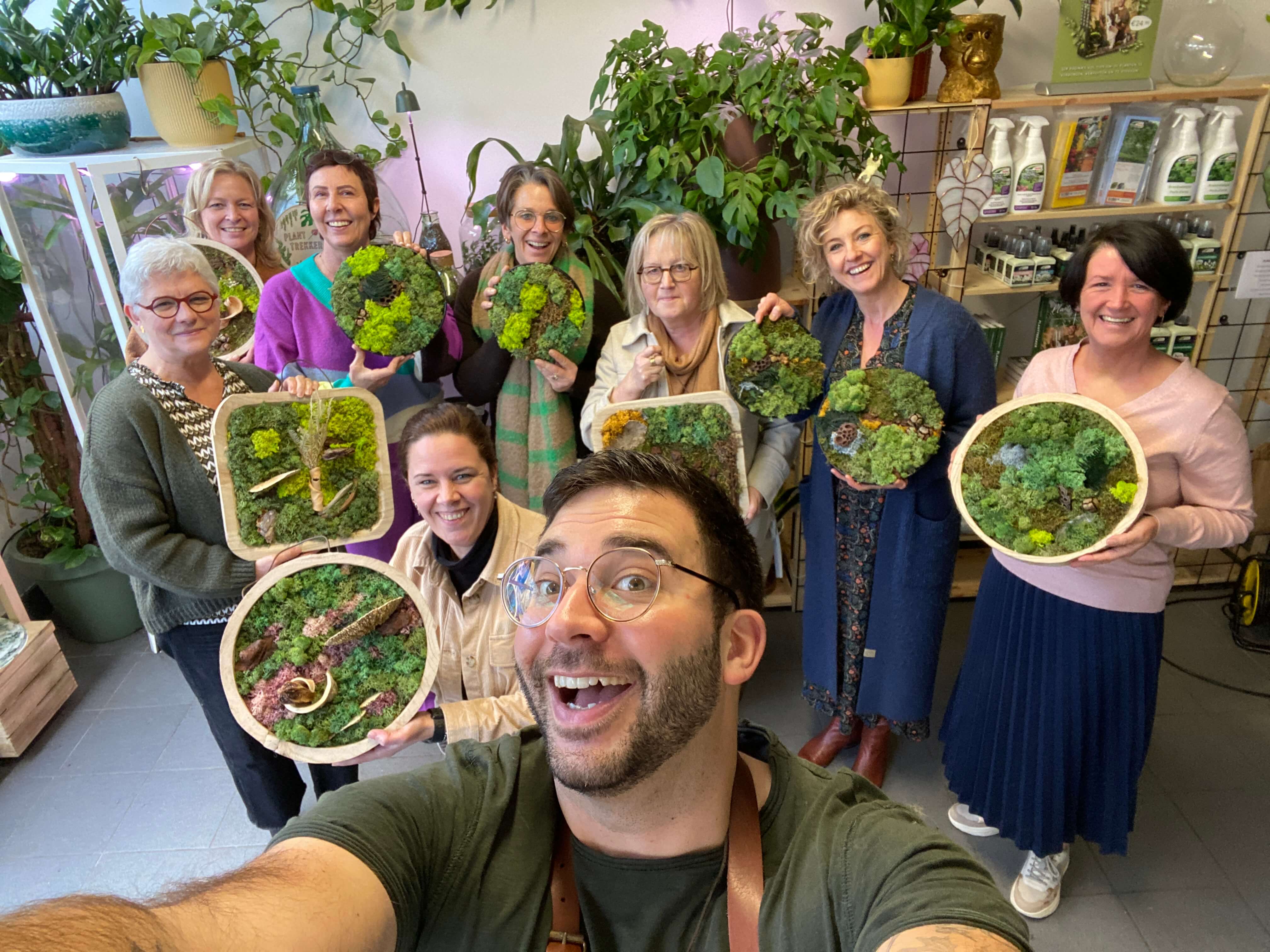 Workshop mosmuren - bouw je eigen groene wand - Foto