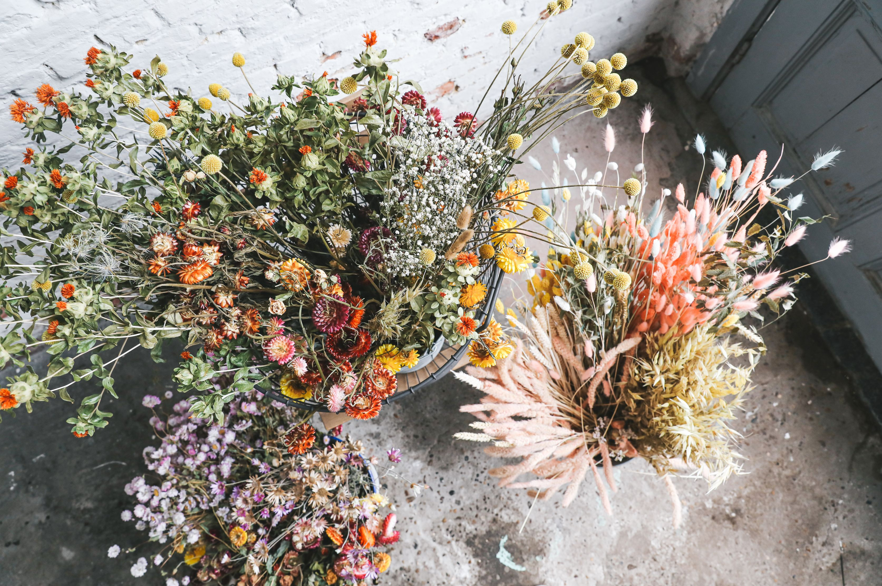 Workshop Droogbloemenkrans voor vrijgezellen - Foto
