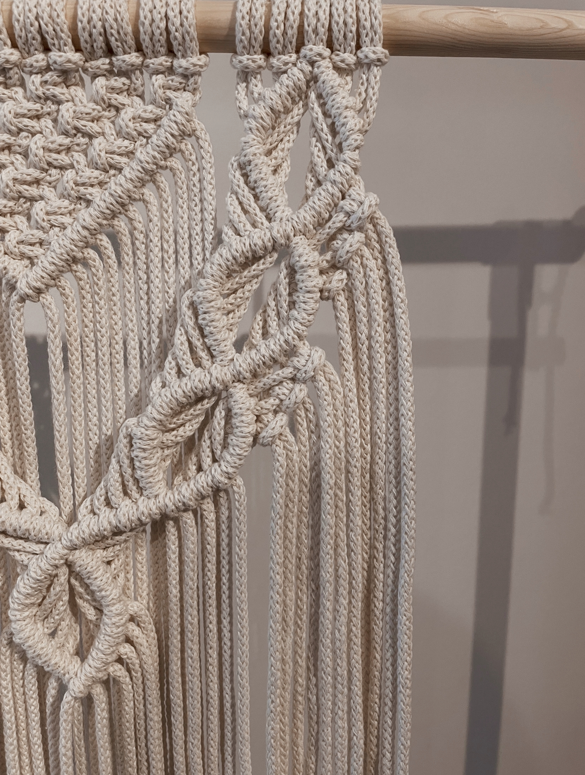 Macramé Boho Muurhanger - Foto