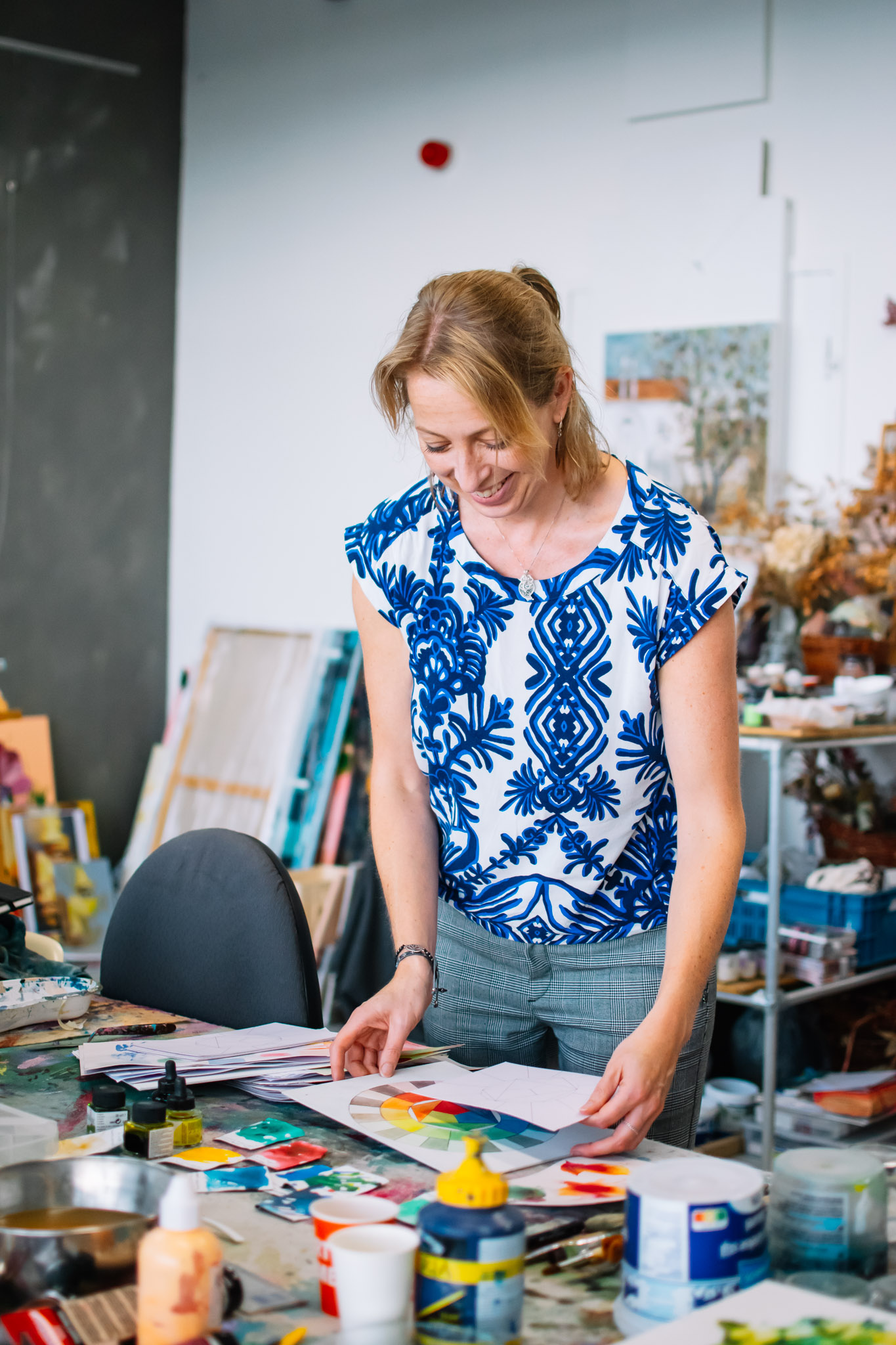 Workshop experimenteren met inkt - Foto