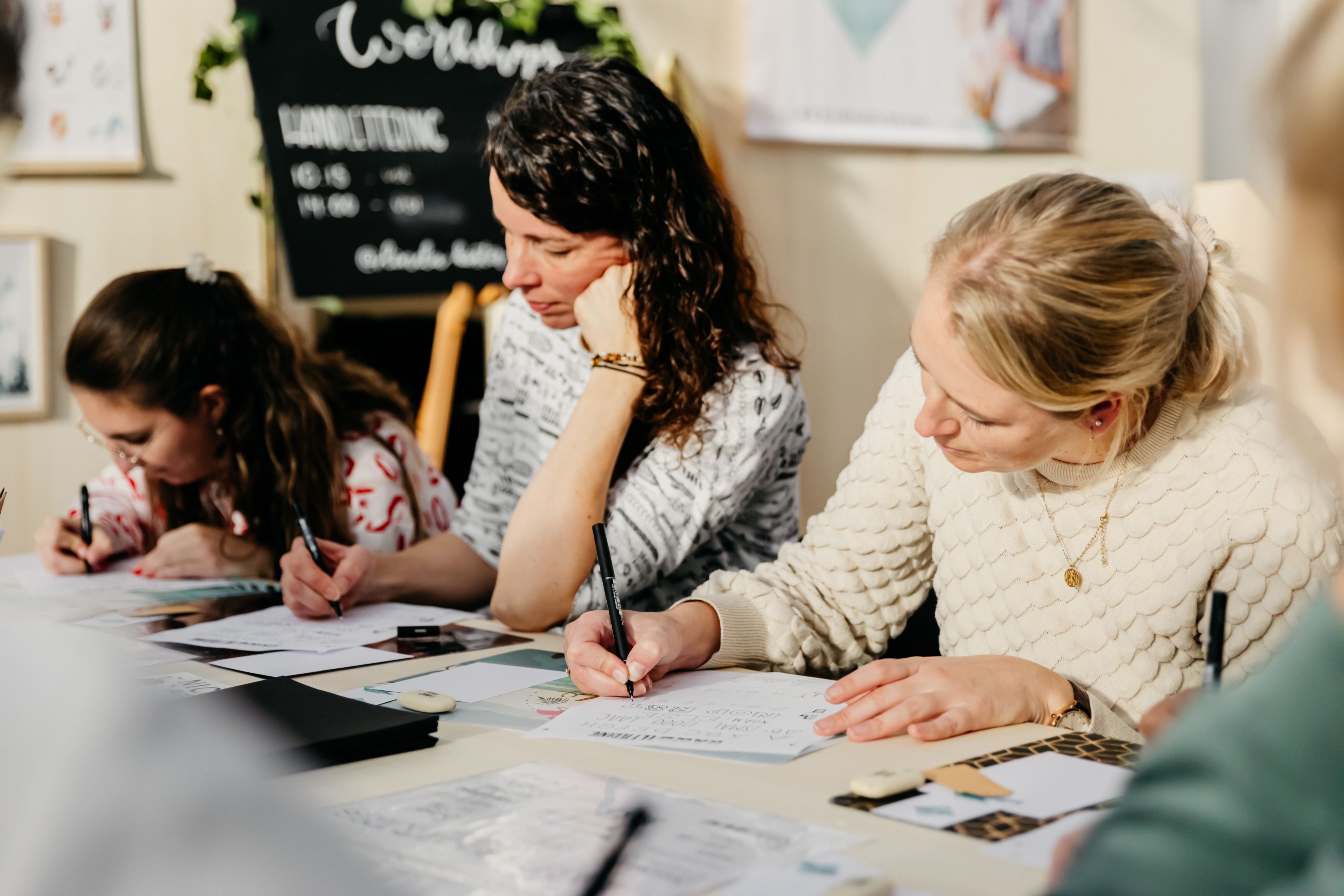 Workshop Handletteren - Foto