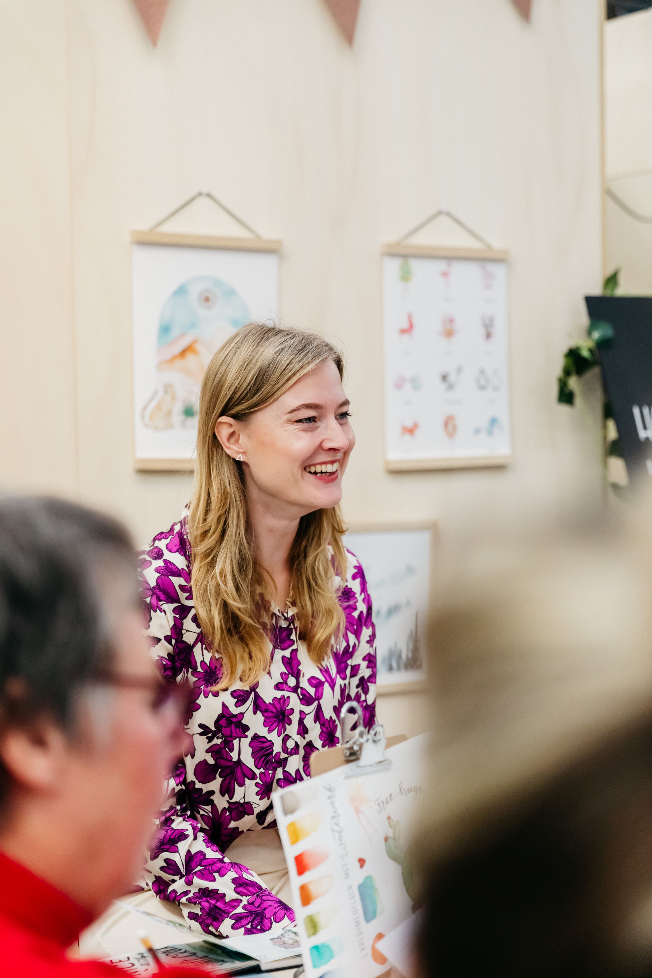 Waterverven als teamuitje - Foto