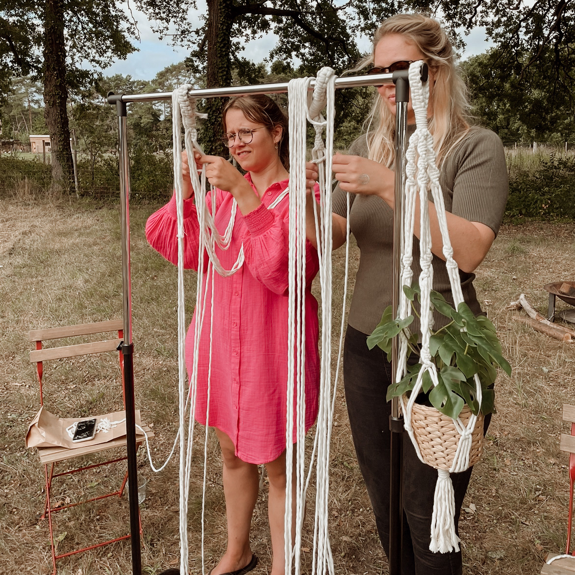 Workshop Macramé Plantenhanger - Foto