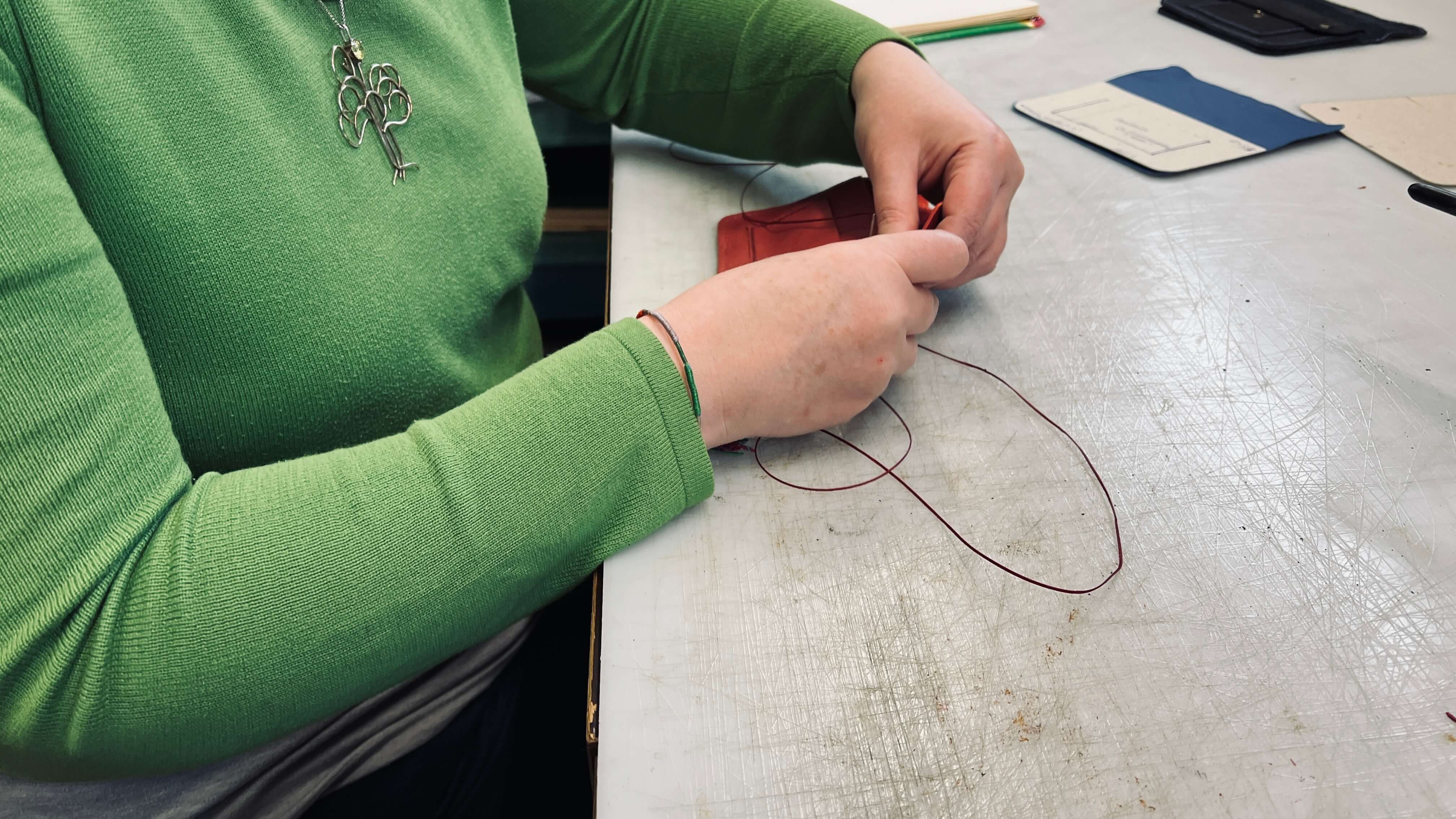 Workshop leder: portemonnee - Foto