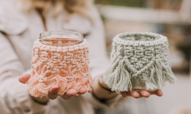 Macramé windlichtjes workshop